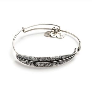 Alex and Ani Quill Feather-Wrap Bracelet